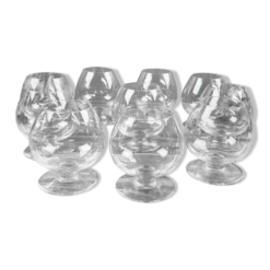 10 verres à cognac Baccarat – cristal