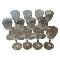 12 Verres Cristal Baccarat estampillé modèle Epron H 12,2 cm