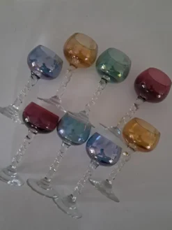 6 verres à digestif, années 60