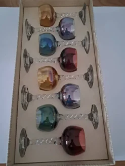 6 verres à digestif, années 60