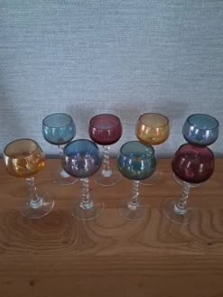 6 verres à digestif, années 60