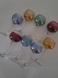 6 verres à digestif, années 60