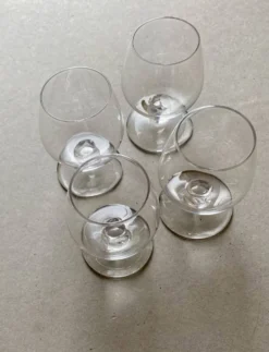 4 verres à digestif en cristal Daum France – modèle Orval