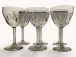 6 verres à eau Art déco
