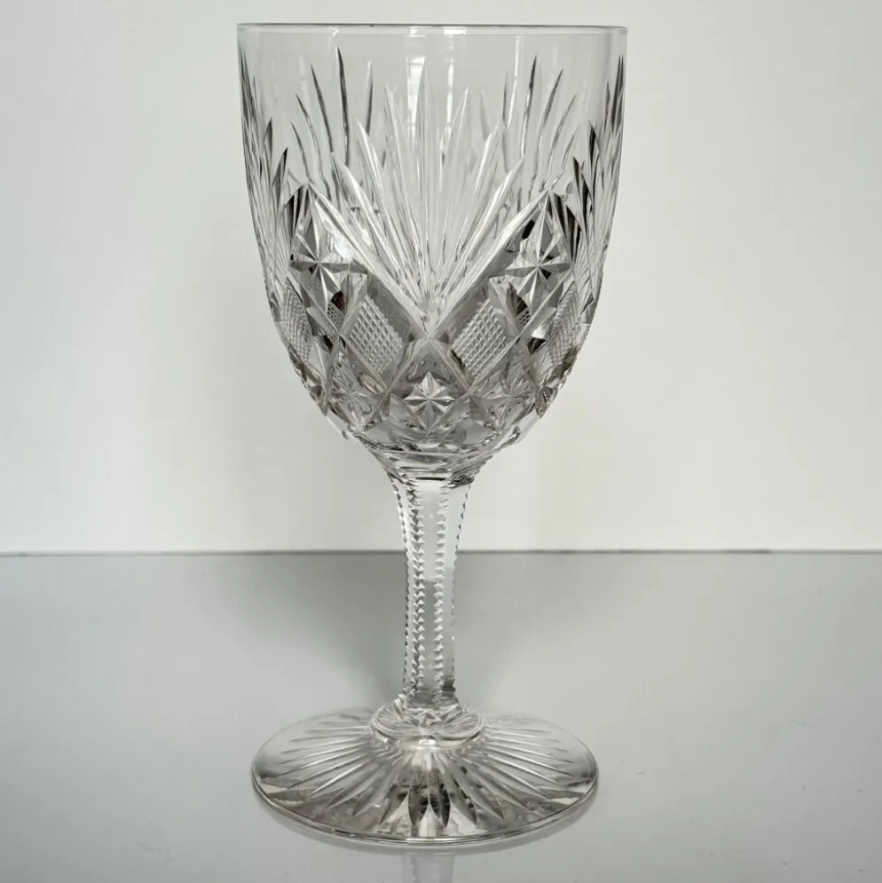 6 Verres à eau en cristal de Saint-Louis | Modèle Gavarni | Première m
