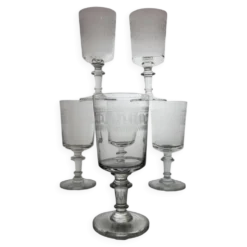 6 verres à eau / vin, XIXème