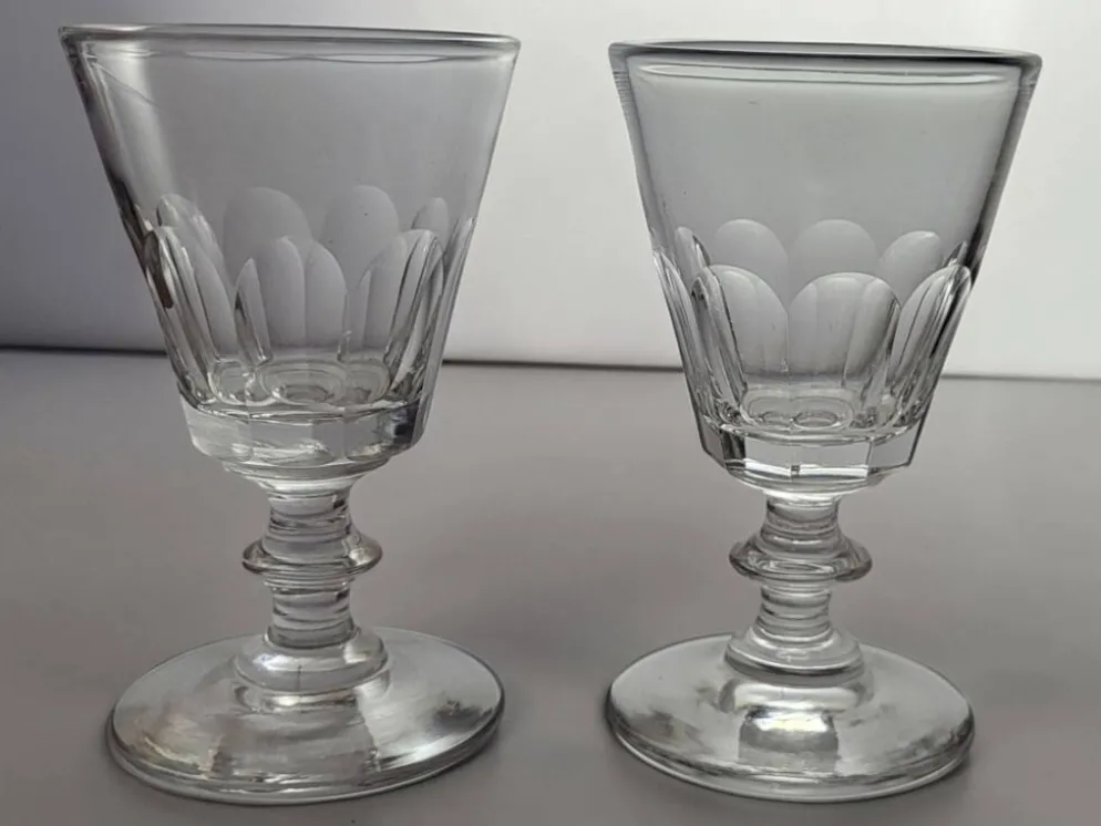 6 verres en cristal de Baccarat / Saint Louis / Caton