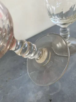 Verres à facettes anciens