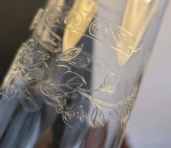 10 Verres/flûtes à champagne 16cl Cristal d'Arques modèle Matignon 70s