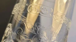 10 Verres/flûtes à champagne 16cl Cristal d'Arques modèle Matignon 70s
