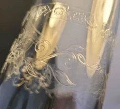 10 Verres/flûtes à champagne 16cl Cristal d'Arques modèle Matignon 70s