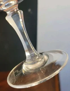 10 Verres/flûtes à champagne 16cl Cristal d'Arques modèle Matignon 70s