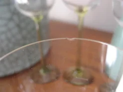 6 verres à liqueur sur pied Ouraline