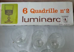 6 verres à pied