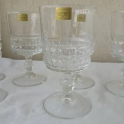 6 verres à pied