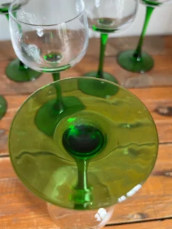 6 verres à pied