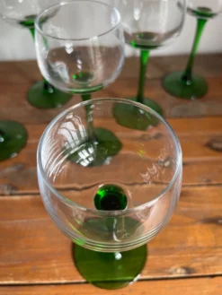 6 verres à pied
