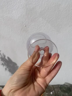 6 verres à pied ballon multicolores