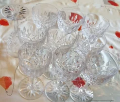 verres à pied Chantilly de la Cristallerie Saint-Louis