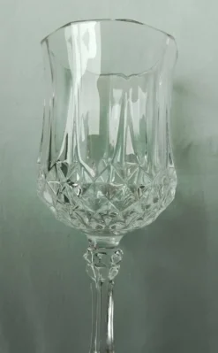 6 verres à pied en cristal