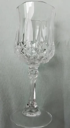 6 verres à pied en cristal