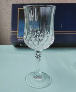 6 verres à pied en cristal