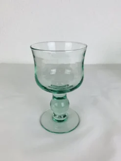 10 verres à pieds vintage fait main