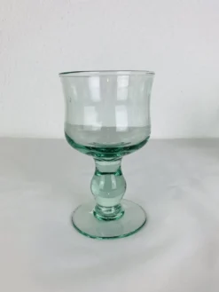 10 verres à pieds vintage fait main