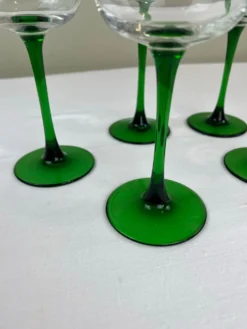 6 verres à pied vert Luminarc