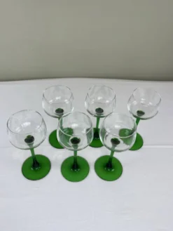 6 verres à pied vert Luminarc
