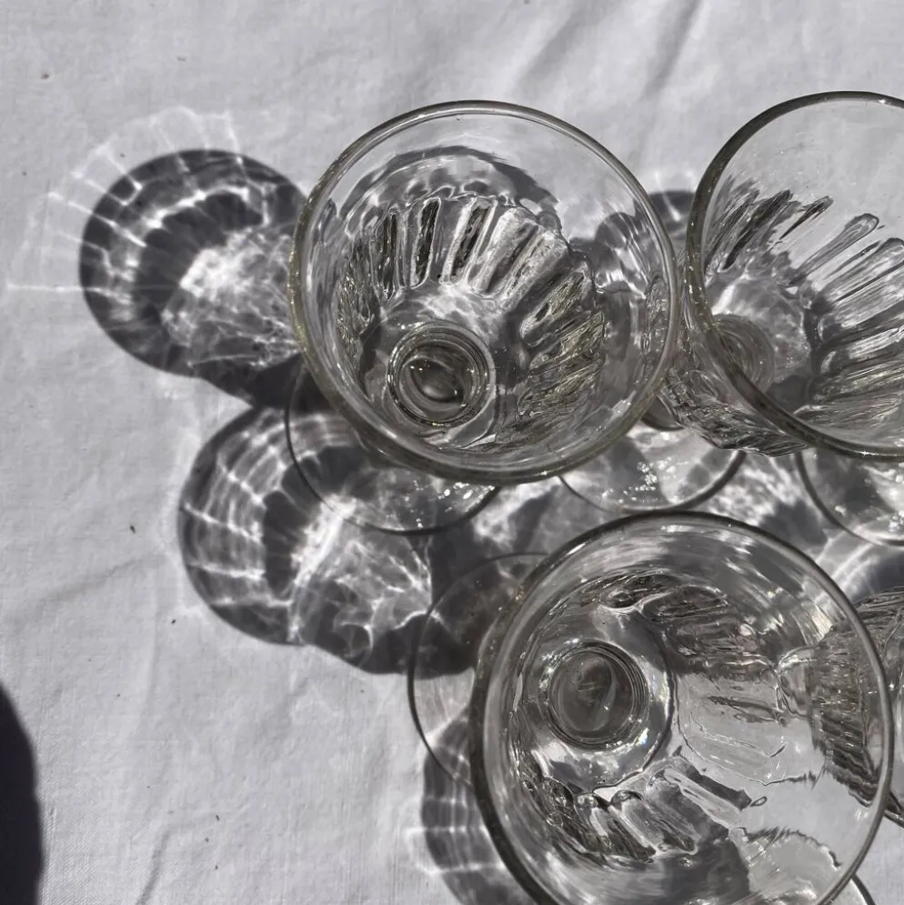 Verres à porto , anciens verres apéritif