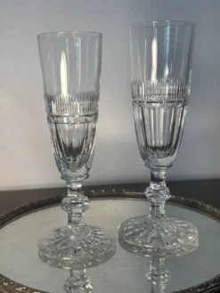 2 verres Saint Louis modèle Trianon