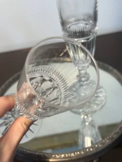 2 verres Saint Louis modèle Trianon