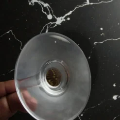 6 verres à vin ambrés en cristal