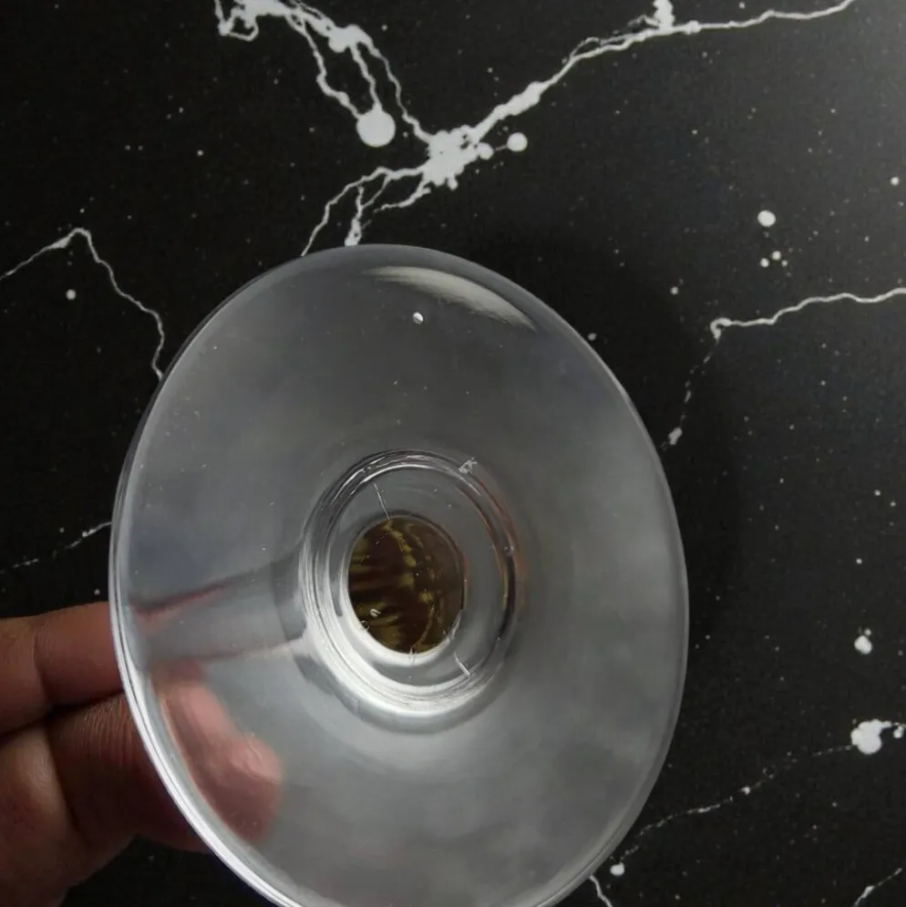 6 verres à vin ambrés en cristal