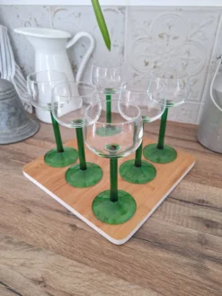 Verres à vin blanc d'Alsace