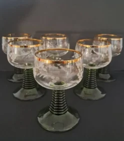 6 verres à vin blanc Roemer année 70