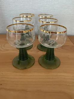 6 verres à vin blanc Roemer année 70