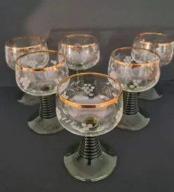 6 verres à vin blanc Roemer année 70