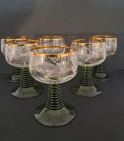 6 verres à vin blanc Roemer année 70
