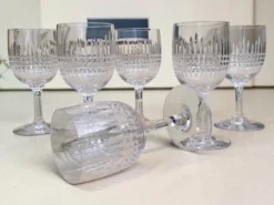 6 verres à vin cuit - porto en cristal Baccarat / Nancy