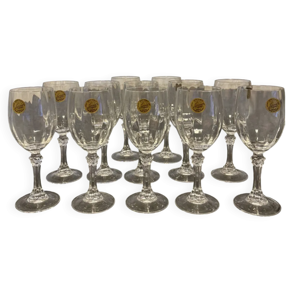 Verres à vin en cristal
