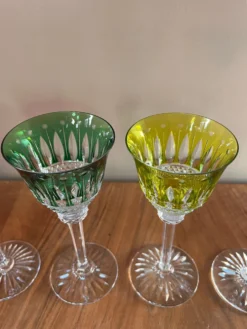 6 verres à vin en cristal Saint Louis
