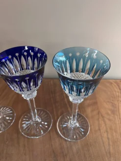6 verres à vin en cristal Saint Louis