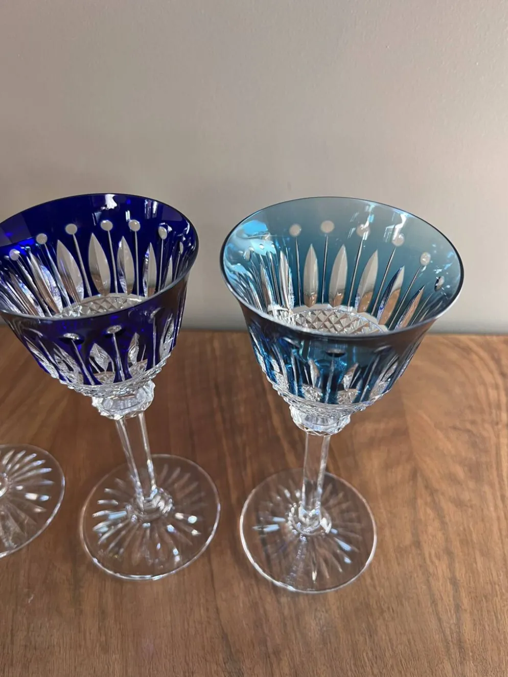 6 verres à vin en cristal Saint Louis