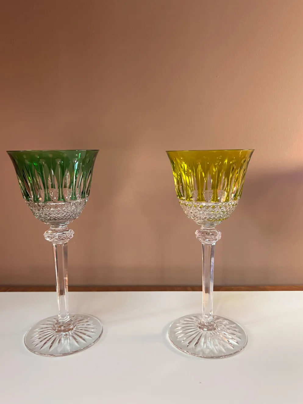 6 verres à vin en cristal Saint Louis