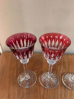 6 verres à vin en cristal Saint Louis