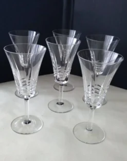 6 Verres à vin en cristal Villeroy Boch Modèle Concorde