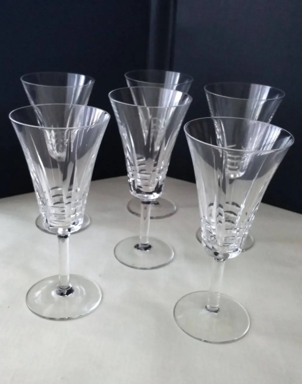 6 Verres à vin en cristal Villeroy Boch Modèle Concorde