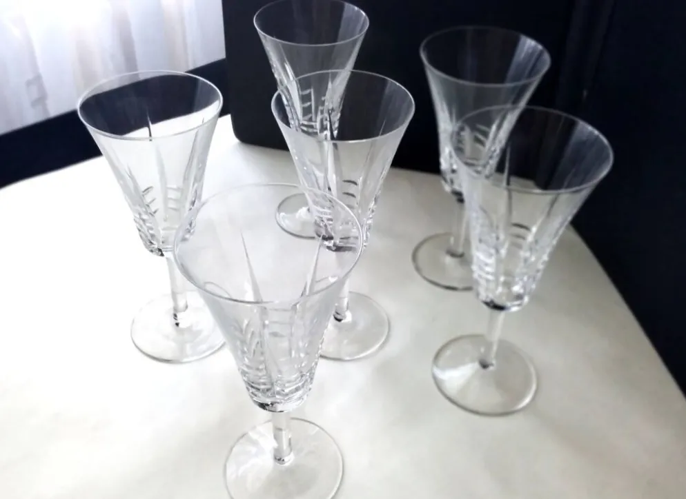 6 Verres à vin en cristal Villeroy Boch Modèle Concorde